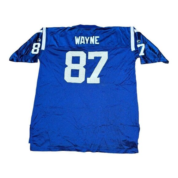 Reebok NFL Reggie Wayne Colts Jersey 2XL - Blue 87 XXL Football Indianapolis - Picture 4 of 5